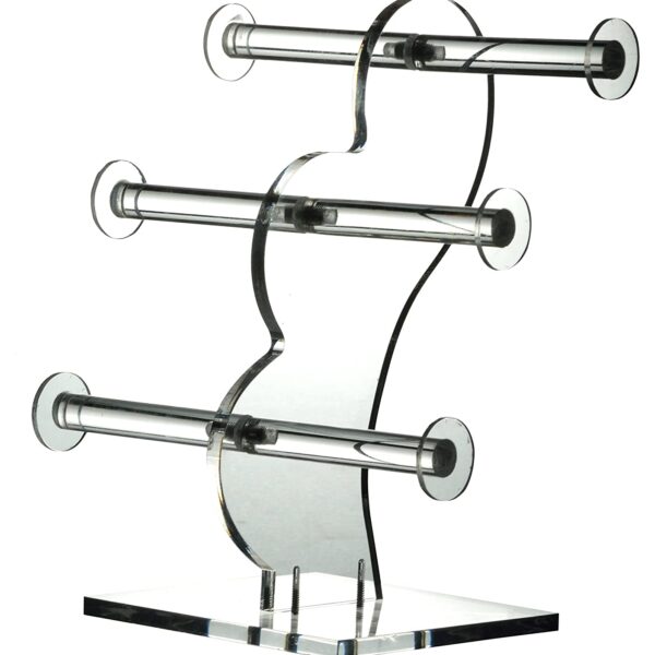 3 Tier Round Acrylic Bangle Display | Bangle Jewelry Display