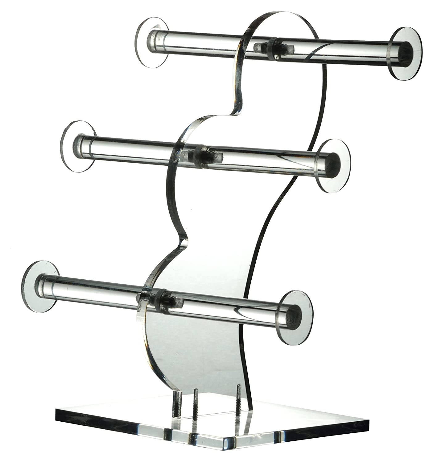 3 Tier Round Acrylic Bangle Display | Bangle Jewelry Display