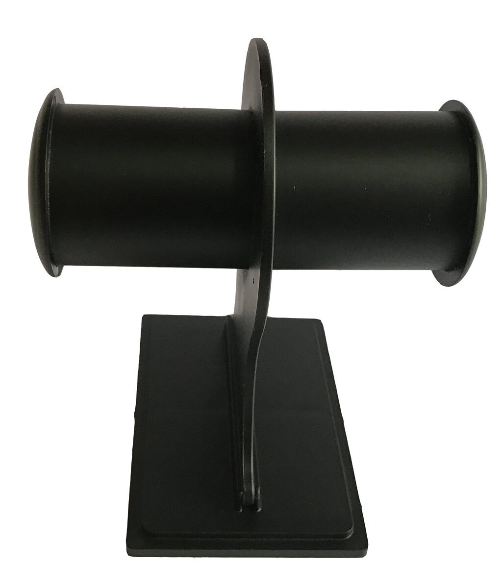 Plastic T-bar display stand for showcasing bangles, bracelets, and watches