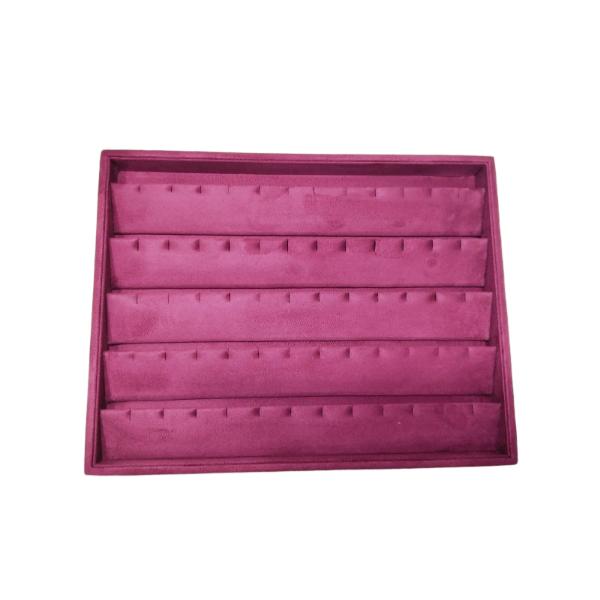Premium suede velvet jewelry display tray for organizing and showcasing stud earrings, tops, and fashion earrings.