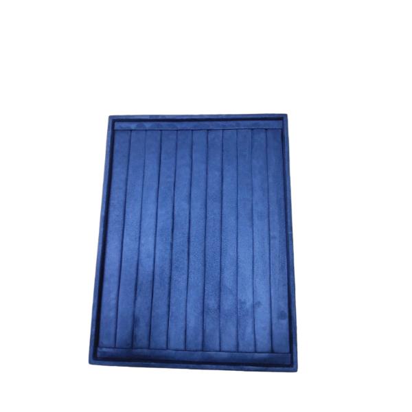 suede velvet finger ring display tray for organizing and showcasing multiple rings in jewelry stores and showcases.