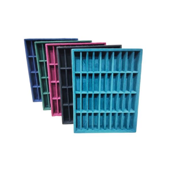 Suede Velvet 40-Slot Bangle & Bracelet Display Tray | Jewelry Organizer