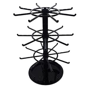 360° Rotating 3-Tier Multipurpose Display Stand | Plastic Jewelry Organizer