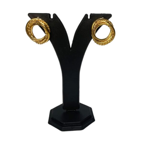 Plastic Y-shaped display stand for showcasing earrings