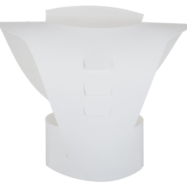 White plastic necklace display bust stand for jewellery shop display