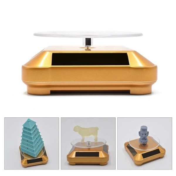 Solar Powered Rotating Display Turntable | 360° Display Stand