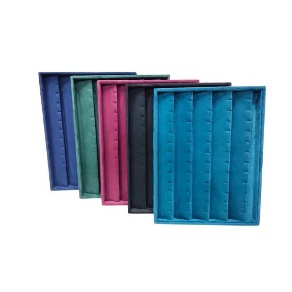 Luxury Suede Earrings Tops Display Tray | Luxury Jewelry Trays